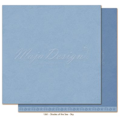 Monochromes - Shades of the Sea - Sky 12x12 papir fra Maja Design