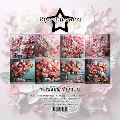 Paper Favourites - Wedding Flowers 12x12 Paper Pack