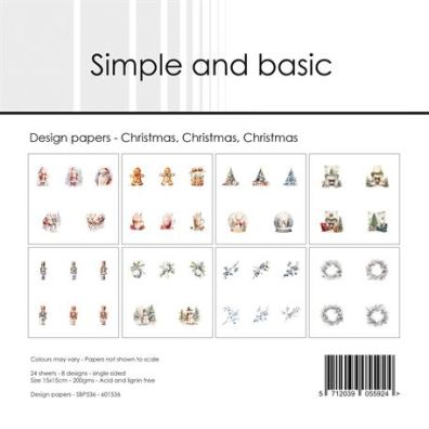 Simple and Basic - Christmas, Christmas, Christmas - 6x6 Paper Pack