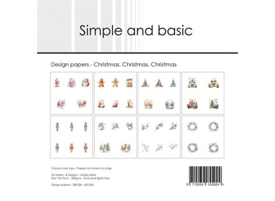 Simple and Basic - Christmas, Christmas, Christmas - 6x6 Paper Pack