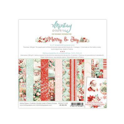 Mintay Papers - Merry & Joy 6x6 Paper Pad