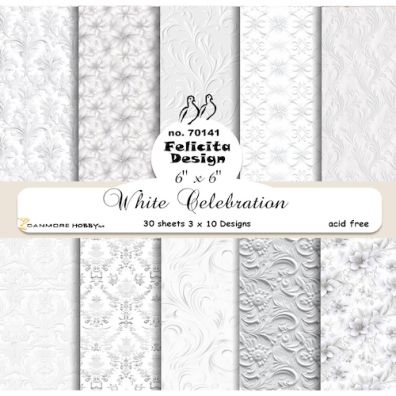 Felicita Design 6x6 Paperset - White Celebration