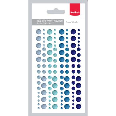 Adhesive gems set 5 – 120 pcs fra ScrapBerry's