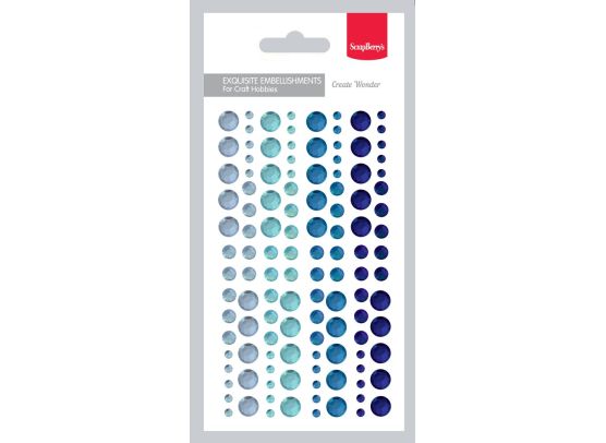 Adhesive gems set 5 – 120 pcs fra ScrapBerry's