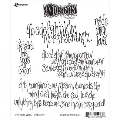 Dylusions Cling Stamp - The Write Words