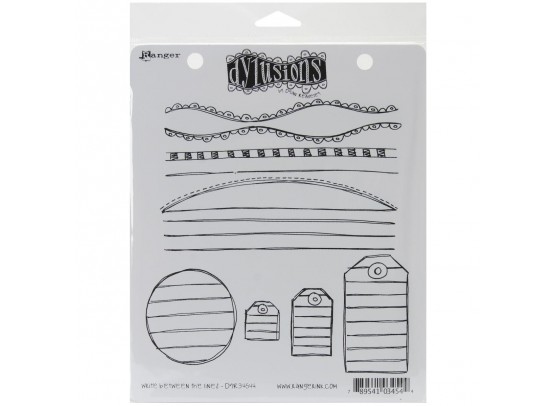 Dylusions Cling Stamp - Write Between the Lines