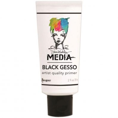 Dina Wakley Black Gesso - Tube