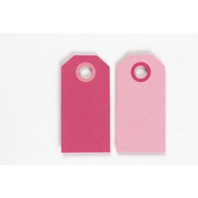 Happy Moment Farvede Manillamærker 6 x 3 cm - Pink