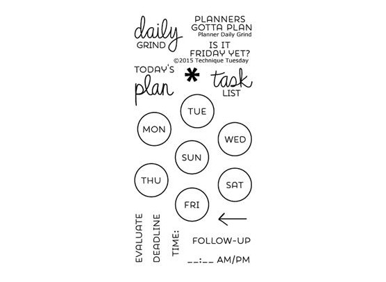 Technique Tuesday Stempler - Planner Daily Grind