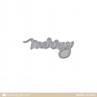 Mama Elephant Creative Cuts - Merry Script