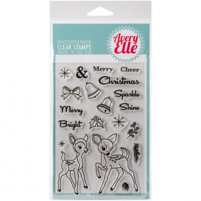 Avery Elle Kitsch Christmas Clear Stempler